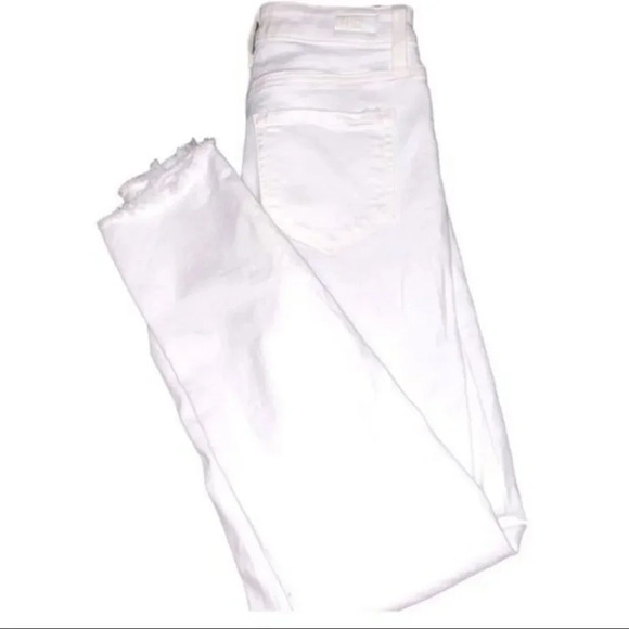 NWOT PAIGE DENIM “HOXTON SLIM” WHITE JEANS SIZE 24 - Picture 2 of 11